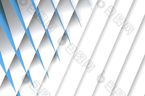摘要几何背景模式分割的蓝色的白色纸表呈现插图
