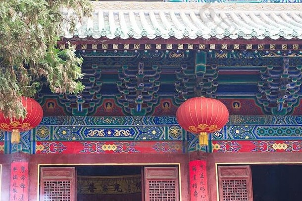 屋顶建筑少林寺庙细节体系结构少林修道院少林寺庙登封郑州