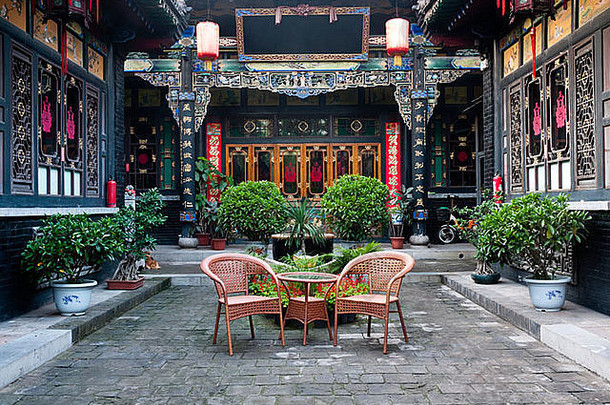 传统的中国人建筑复合