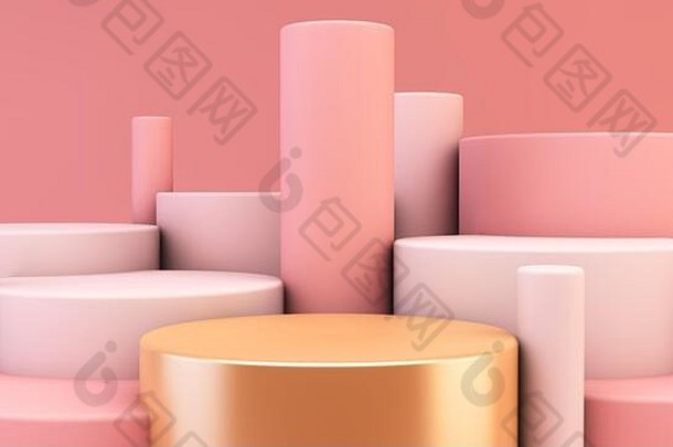 金平台产品现在粉红色的西林德斯背景呈现
