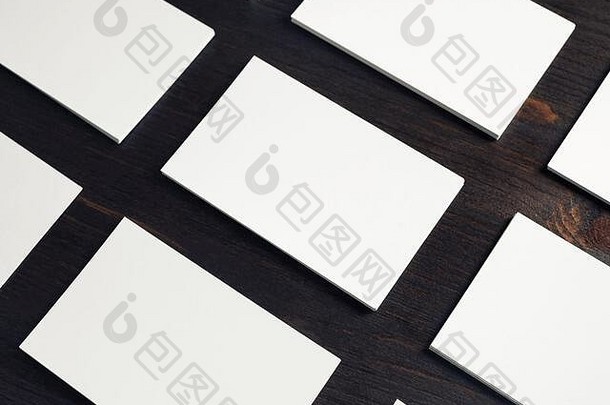 空白业务卡片设计演讲投资组合