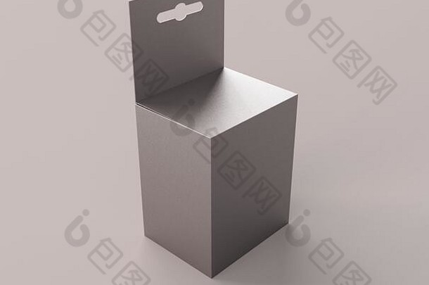 灰色董事会产品包装盒子原型