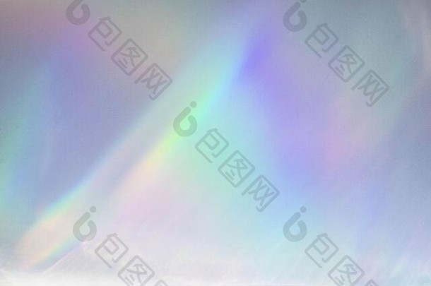 模糊彩虹光折射纹理覆盖效果照片原型有机下降对角全息耀斑白色墙阴影