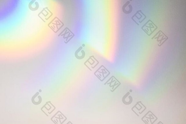 模糊彩虹光折射纹理覆盖效果照片原型有机下降对角全息耀斑白色墙阴影