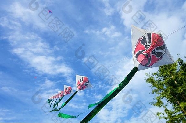 特写镜头典型的中国人风筝北京中国