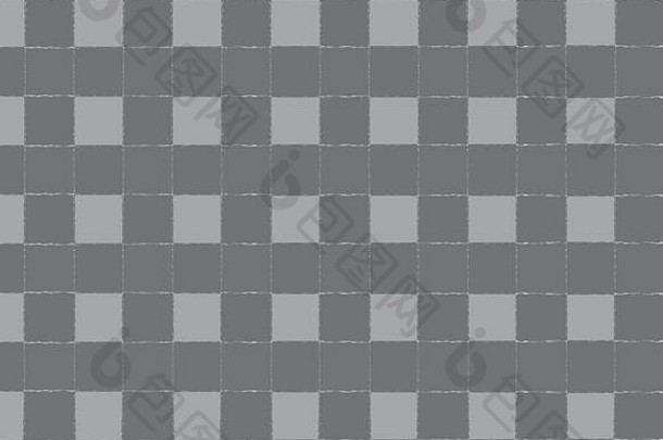 大胆的摘要织棋盘模式阴影灰色的织物纹理