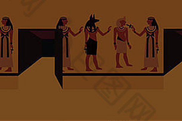 古老的埃及绘画