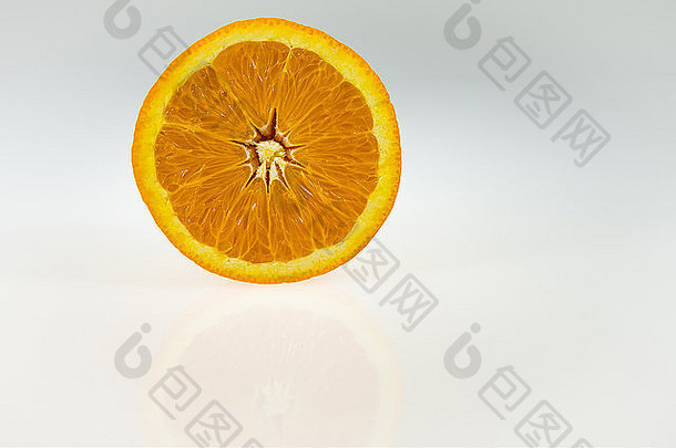一半橙色白色灰色梯度背景
