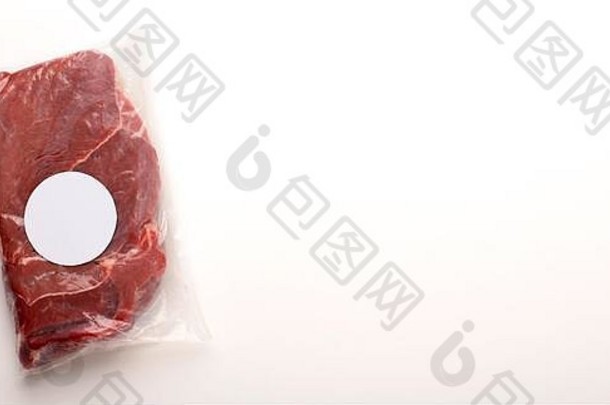 生肉包装免费的标签