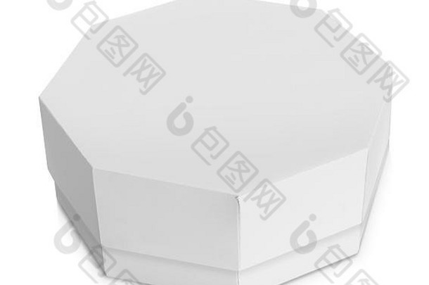 白色八角形状的盒子