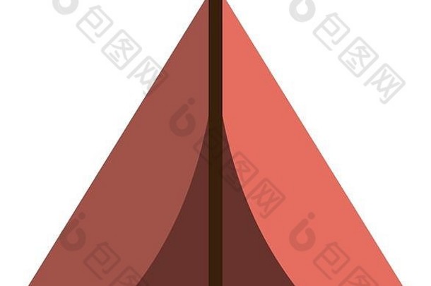 野营帐篷象征