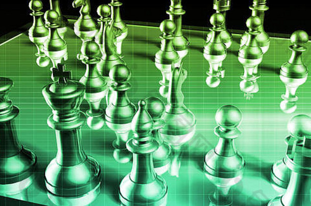 业务战术国际象棋游戏分析概念艺术
