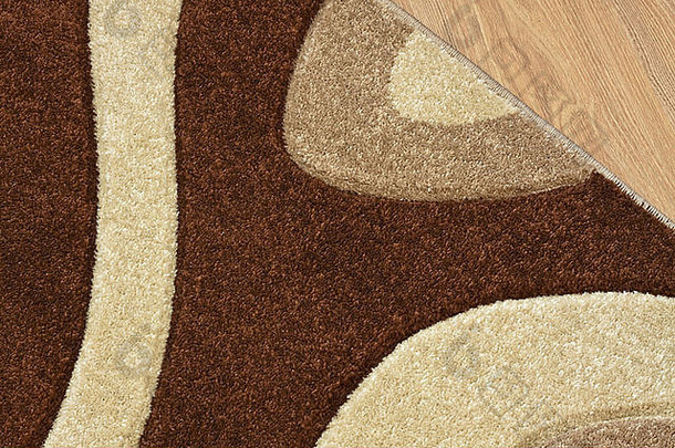 细节地毯棕色（的）米色白色颜色层压板