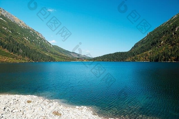 美丽的自然景观山湖波兰