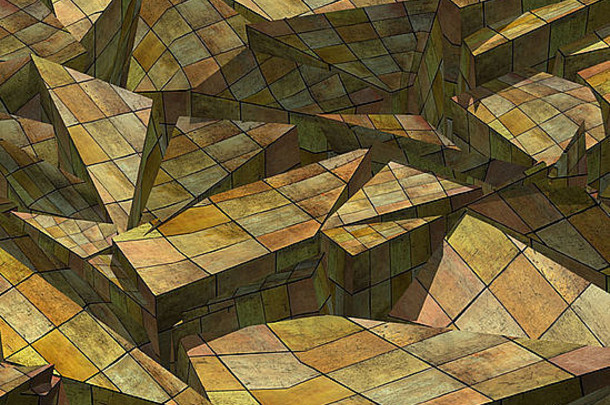 支离破碎的木木材瓷砖模式