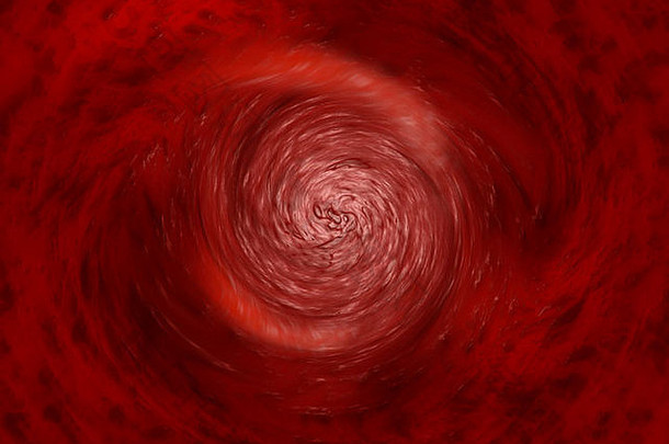 红色的火山漩涡
