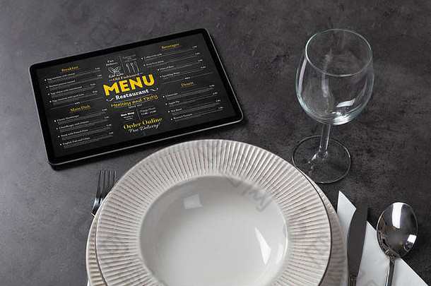 空板餐具在线订单菜单