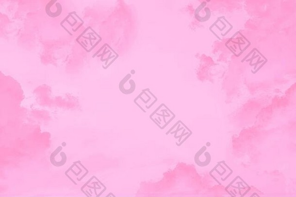 粉红色的云光粉红色的天空复制空间