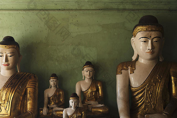 佛教雕像蒲甘村庄缅甸缅甸