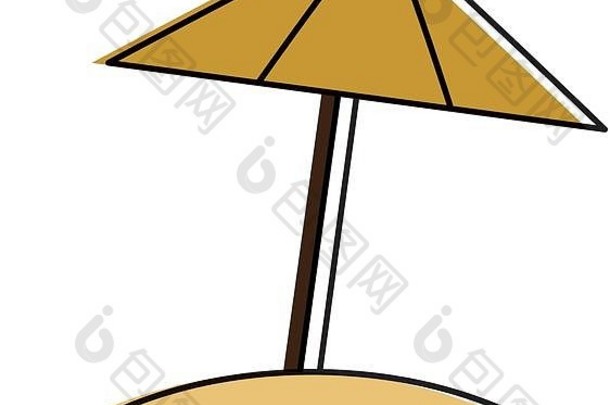 孤立的伞设计