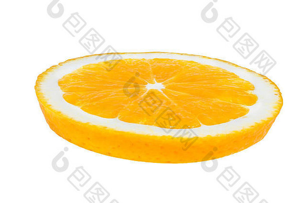 橙子孤立的白色背景