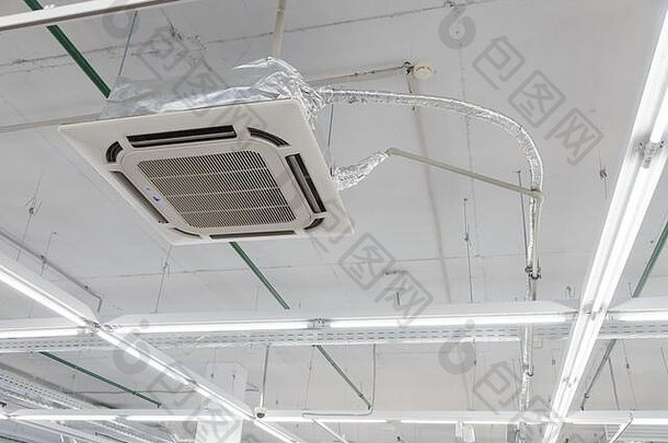 矩形天花板空气调节设备风扇线圈挂天花板工业气候齿轮
