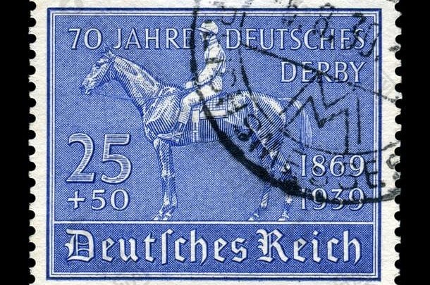 德国历史邮票<strong>周年</strong>纪念日德国德比德国帝国特殊的邮政取消