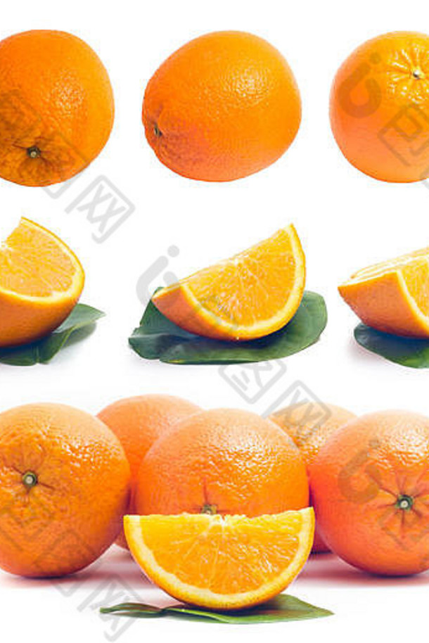 集合橙色橙色背景