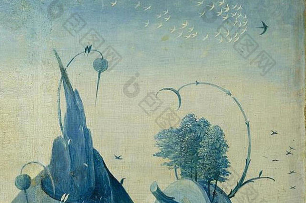 希罗尼穆斯博世艺术作品描绘天堂地狱社会动荡世纪经典中世纪的画家类似的彼得勃鲁盖尔