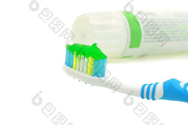 牙科护理牙刷牙膏管