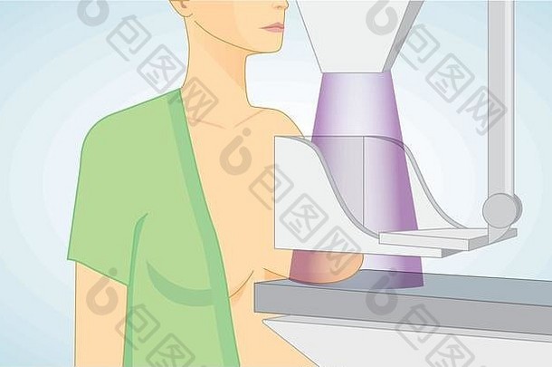 女人乳房 X <strong>光</strong>检查乳房癌症筛选