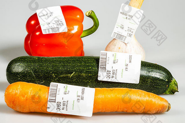 蔬菜价格标签个人包装超市蔬菜计数器