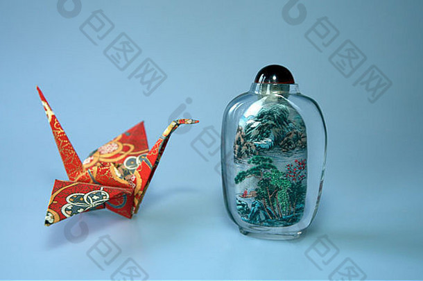 折纸起重机中国人气味Jar