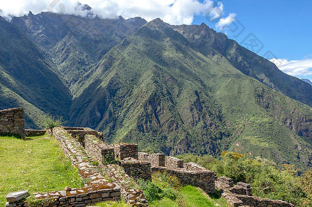 choquequirao考古复杂的网站印加文化的网站南秘鲁类似的结构体系结构“马丘比丘比丘俯瞰Apurimac