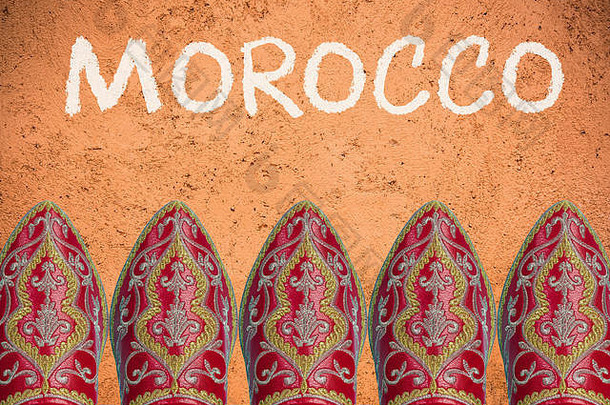旅行摩洛哥背景模拟