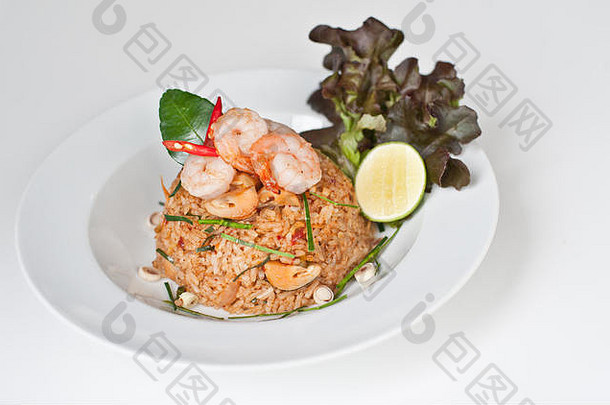 炸大米辣椒虾考县垫汤姆百胜如果泰国辣的食物泰国厨房
