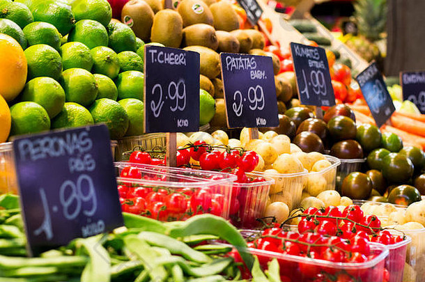 水果蔬菜市场价格标签