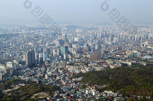 视图市中心首尔南韩国日光