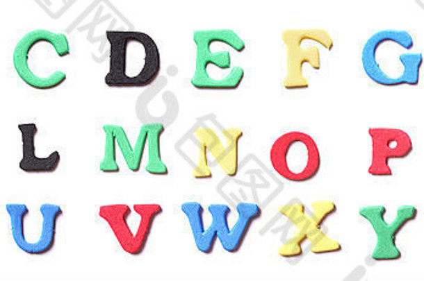 泡沫橡胶信字母