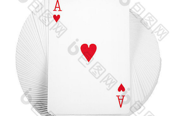 玩卡片孤立的白色背景剪裁路径