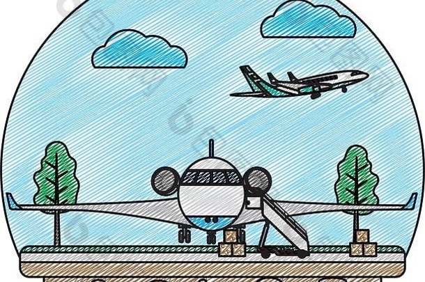 涂鸦交付飞机木包服务