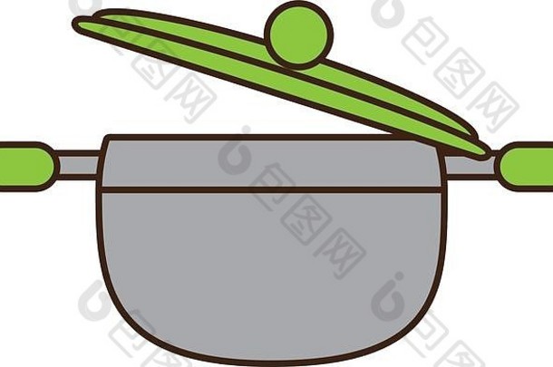 平底锅能厨房有机食物