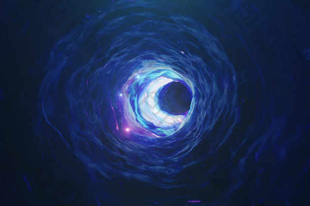 插图隧道虫洞隧道连接宇宙摘要速度隧道经空间虫洞黑色的洞