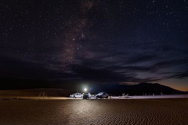 野营晚上魯特沙漠