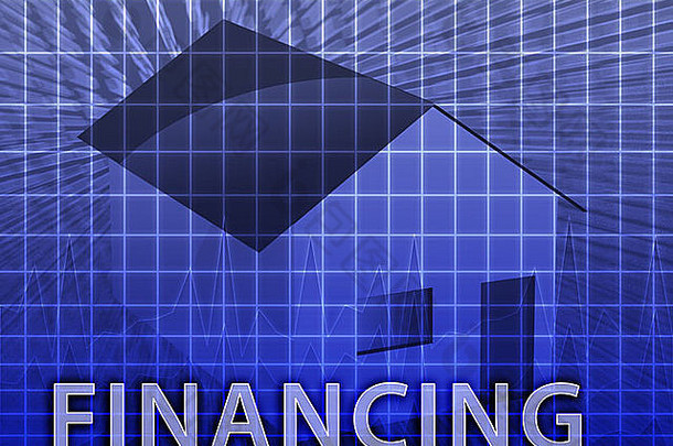 房子融资数字拼贴画插图次贷贷款
