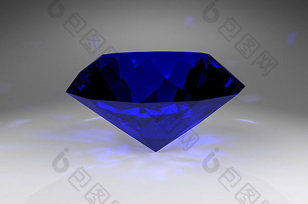 蓝色的宝石石头摘要插图