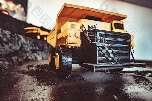 玩具卡车风景煤炭矿业
