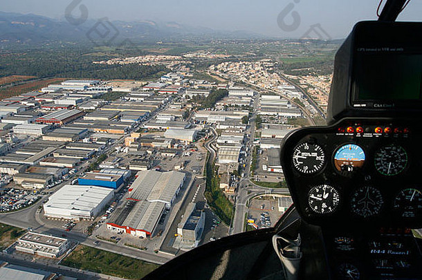 空中视图棕榈马略卡岛´s城市工业公园