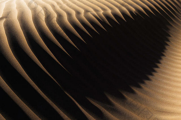 沙漠沙子模式环礁湖凯尼菲斯紫胶伊拉大西洋海岸摩洛哥