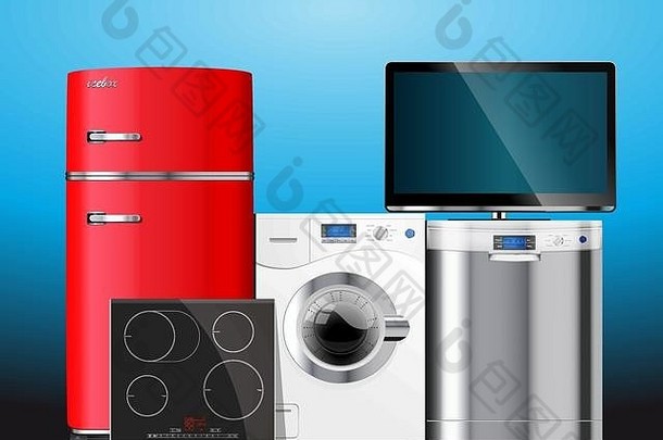 厨房房子电器微波洗机冰箱气体炉子洗碗机